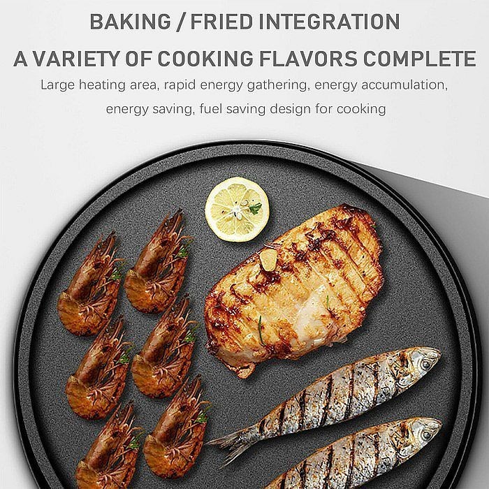 Foto Produk IDEALIFE IL 205 / 2 in 1 Crepe Maker & BBQ Grill / Wajan Crepe Pancake dari Vintaco