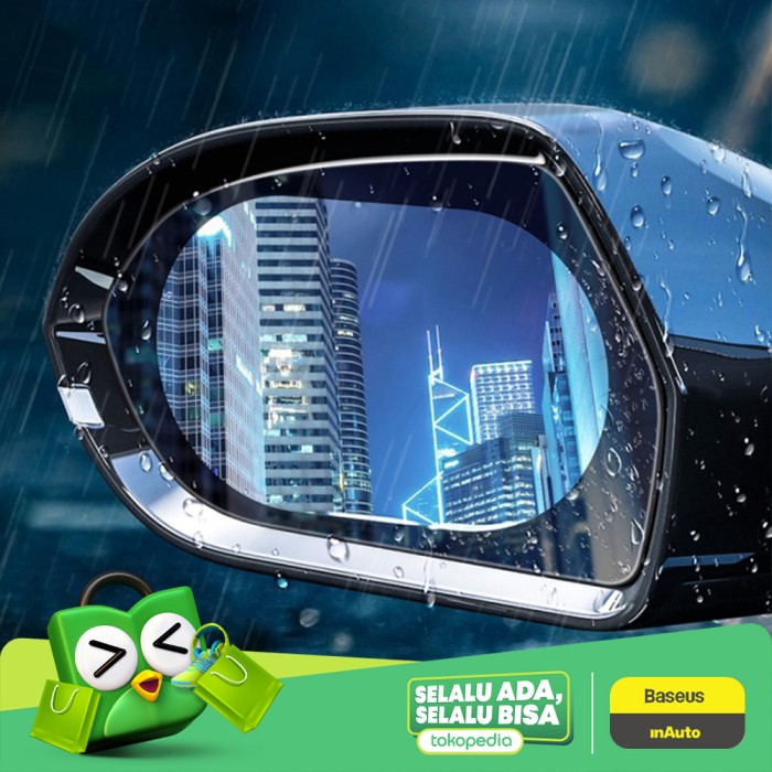 Foto Produk BASEUS ANTI HUJAN KACA SPION MOBIL FILM ANTI FOG EMBUN PELINDUNG SPION - BULAT 95X95MM dari Baseus Auto Life