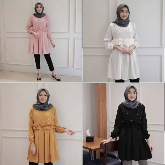 Foto Produk Baju Muslim Dalma Tunik Mutiara dari DABELYU!