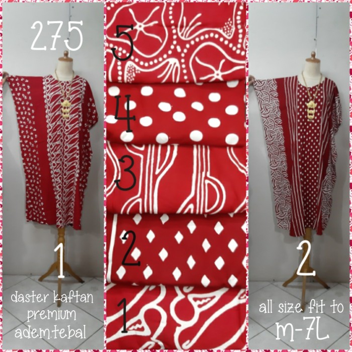 Foto Produk Daster kalong premium batik sogan merah (adem.tdk berbulu) dari Winnie Collection