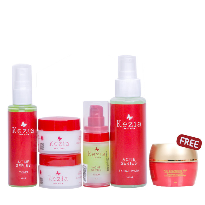 Jual Kezia Skincare Acne Package Series Penghilang Jerawat