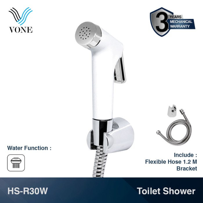 Foto Produk VONE HS-R30W Toilet Shower Set Jet Bidet Cebok Kloset Closet Putih dari Vone Sanitary Indonesia