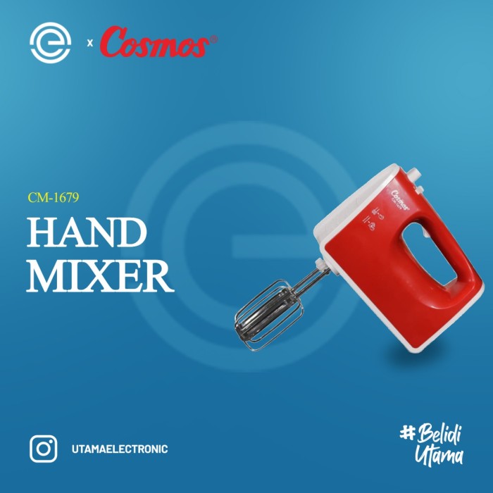 Foto Produk COSMOS Mixer Hand TURBO CM-1679 dari UTAMA_ELECTRONIC