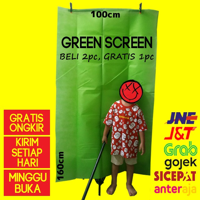 Foto Produk Green screen kain background hijau Murah Baru dari cokacase