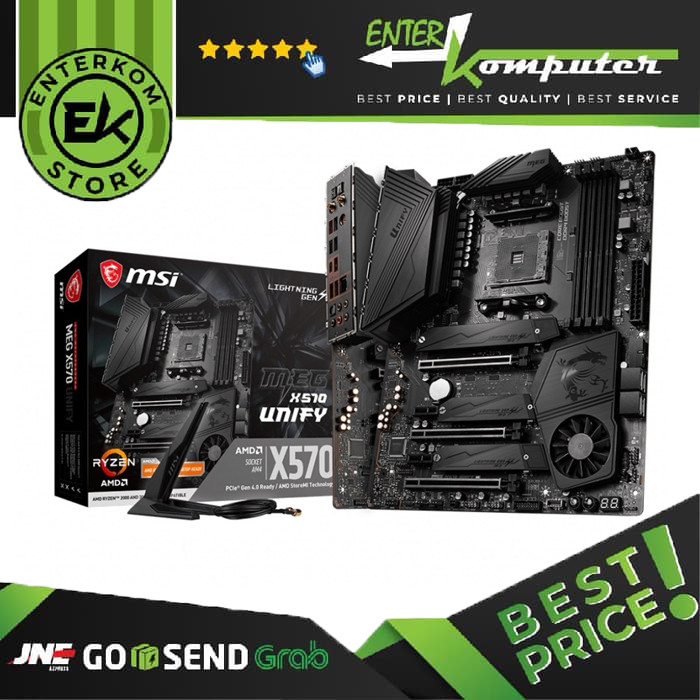Foto Produk MSI MEG X570 Unify (AM4, AMD Premium X570, DDR4, USB3.2, SATA3) dari Enter Komputer Official