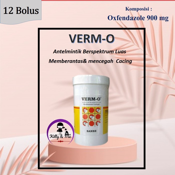 Foto Produk VERM O BOLUS OBAT CACING UNTUK SAPI, KERBAU DAN KUDA 12 BOLUS dari KITTY & ME
