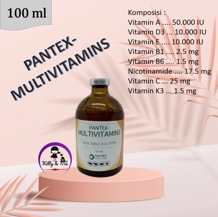 Foto Produk Multivitamins Pantex Holland Injeksi untuk Hewan Ternak dan Unggas 100 dari KITTY & ME