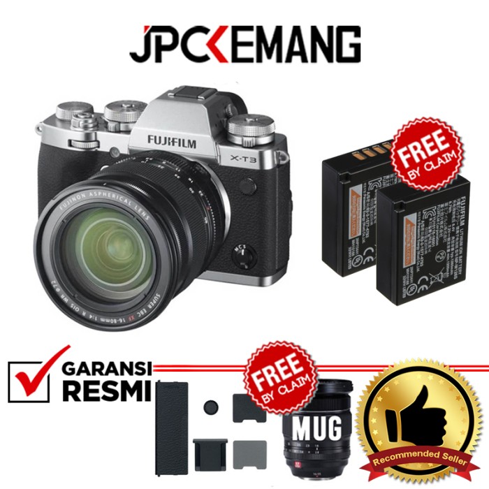 Foto Produk Fujifilm XT3 Fujifilm X-T3 Fuji XT3 kit 16-80mm GARANSI RESMI - Abu-abu dari JPCKemang