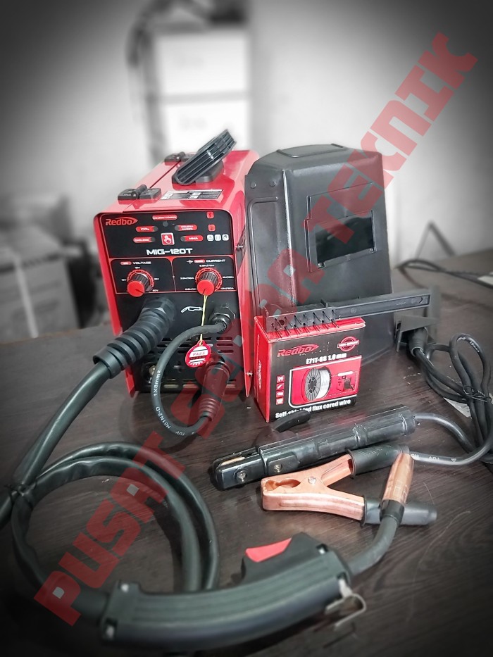 Foto Produk Las Mig Mesin Las Mig 120T Redbo + Kawat Flux 1KG dari PUSAT SERBA TEKNIK