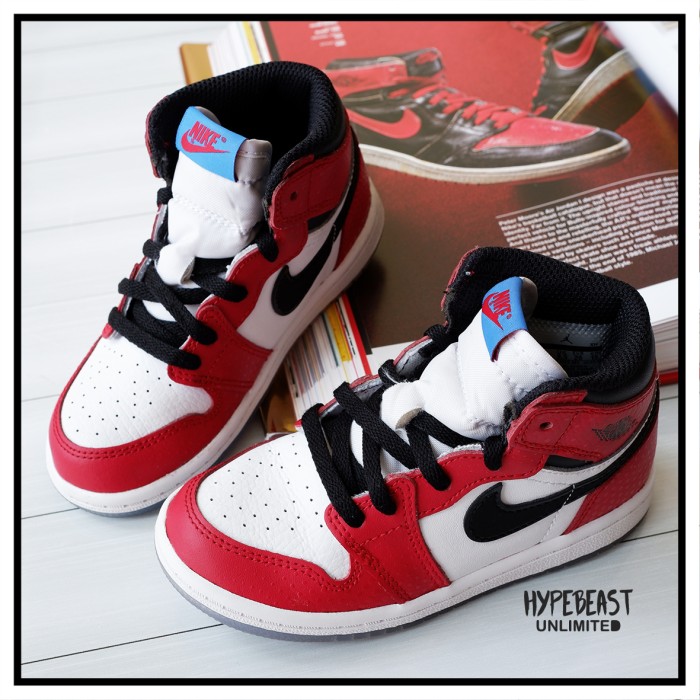 jordan 1 spiderman kids