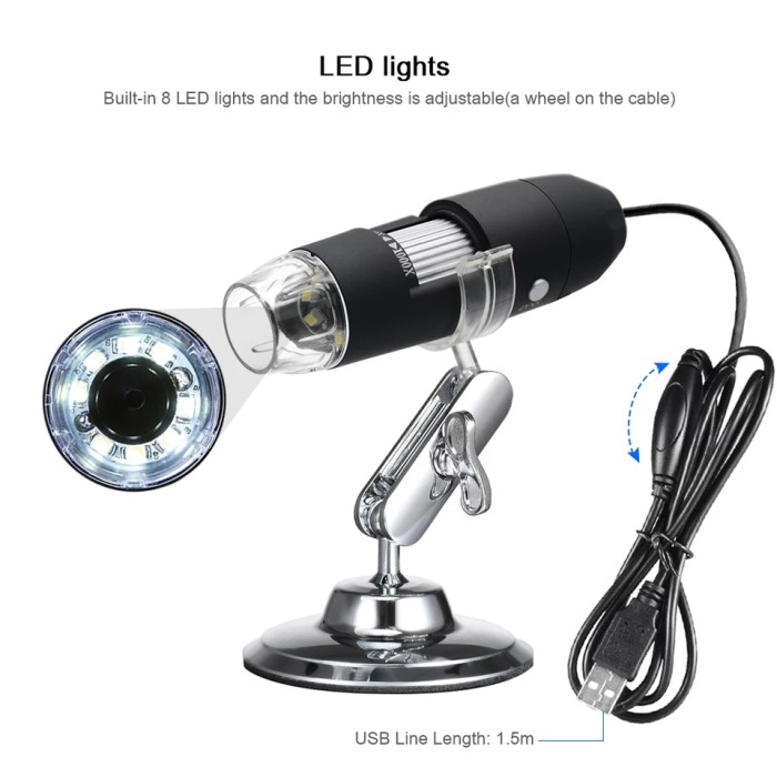 Jual Digital Microscope Camera Kamera Mikroskop Magnifier 50 1000x Usb Wifi Kota Tangerang E Sources Tokopedia