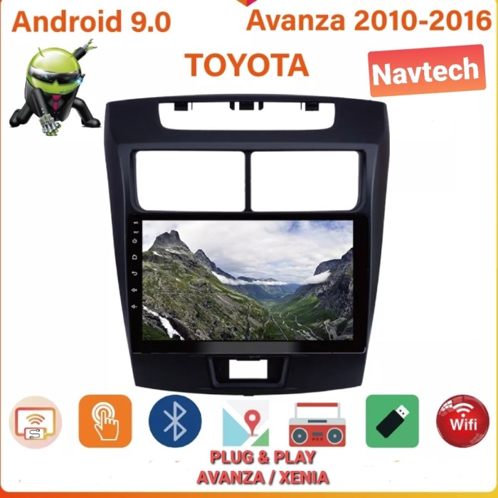 Foto Produk Head unit android 9 inch 2GB toyota avanza / Head unit avanza / xenia - 2GB 16GB dari Navtech