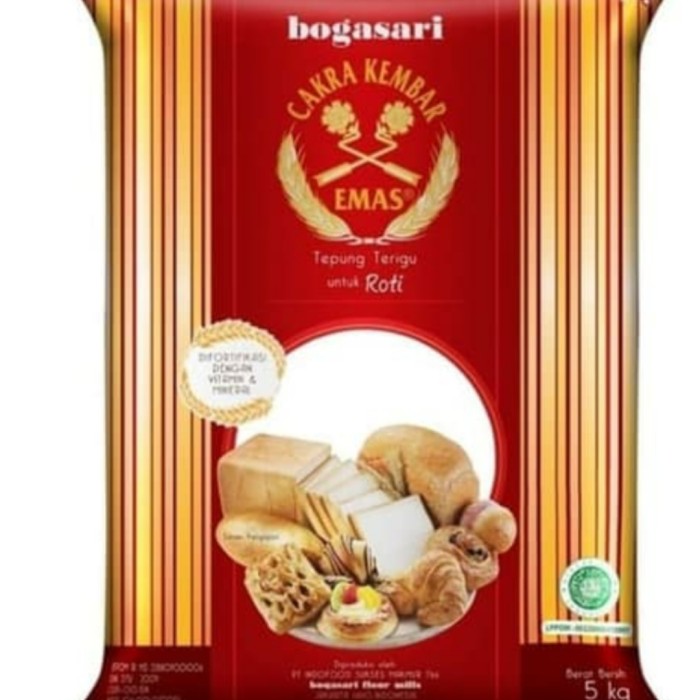 Jual Tepung Terigu Cakra Kembar Emas Premium Roti 5 Kg 1 Pcs Jakarta Timur Lereng Lawu Tokopedia