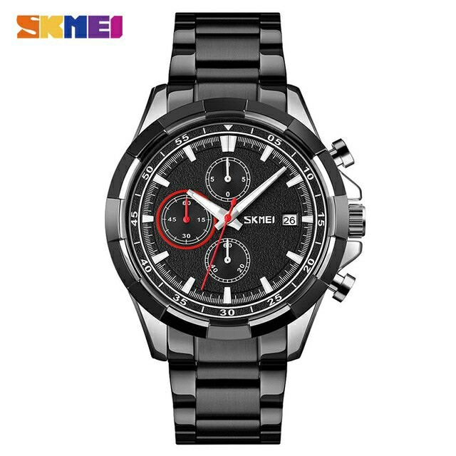 Foto Produk Jam Skmei 9192 original chronograph - Black Silver dari SKMEI GROSIR