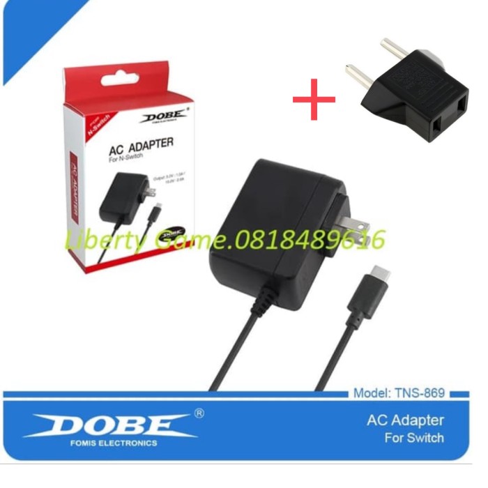 Jual Nintendo Switch DOBE AC Adapter Type C USB Wall