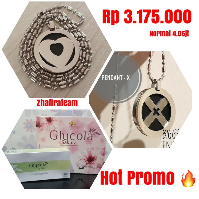 Get Wallpaper Jual Paket Kalung Pendant X Aura Heart Glucola Sakura Glucola Capsule Jakarta Pusat Eternal Acc Tokopedia Free