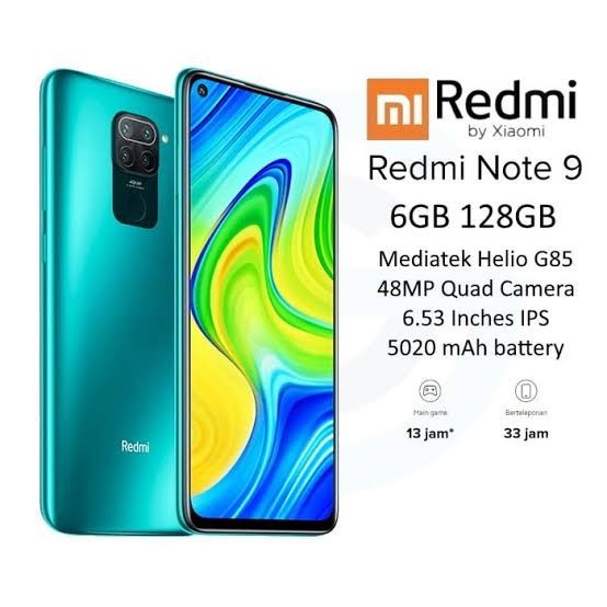 Jual Xiaomi Redmi Note 9 Ram 6 128gb Garansi Resmi Forest Green Kota Kediri Garden Cell Official Tokopedia