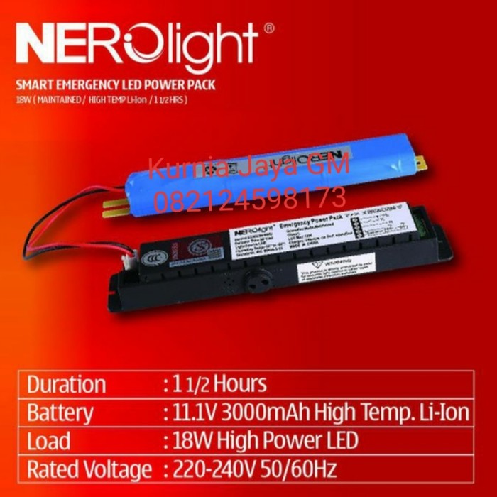 Jual NeroLight Smart Emergency LED Power Pack 18 watt / Batre Emergency