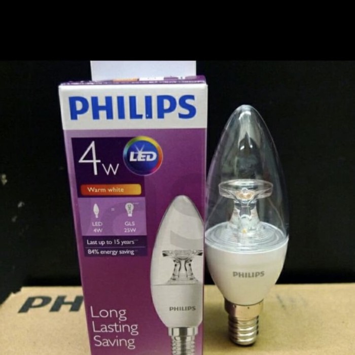 Lampu Candle Philips Led 4watt Lampu Candle Philips Led 5 5watt Shopee Indonesia