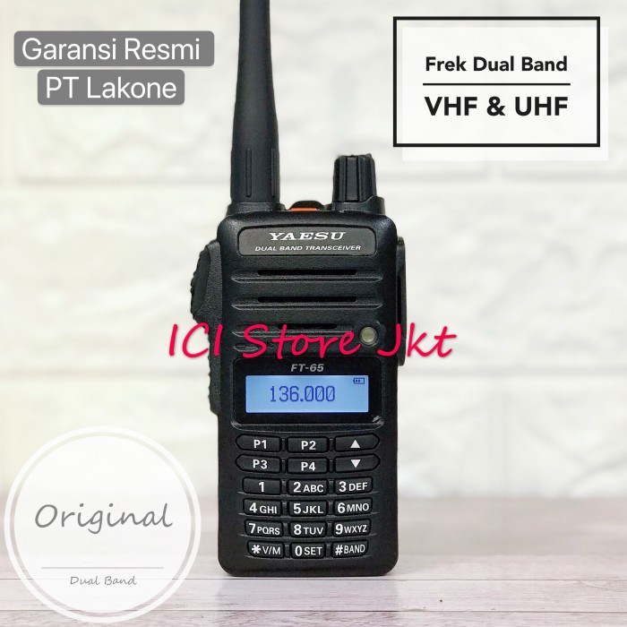 Foto Produk Radio HT Yaesu FT65 R/E (Original/Garansi Resmi) dari Ici Store Jkt