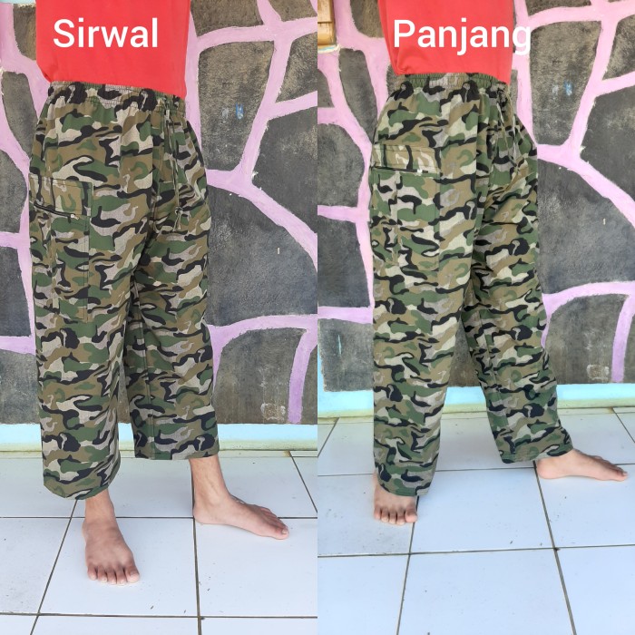 Foto Produk celana sirwal motif loreng - Loreng Hijau, S dari maedina colection