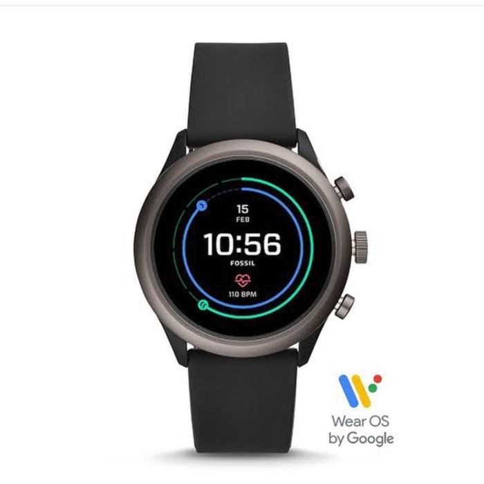 fossil gen 4 black silicone