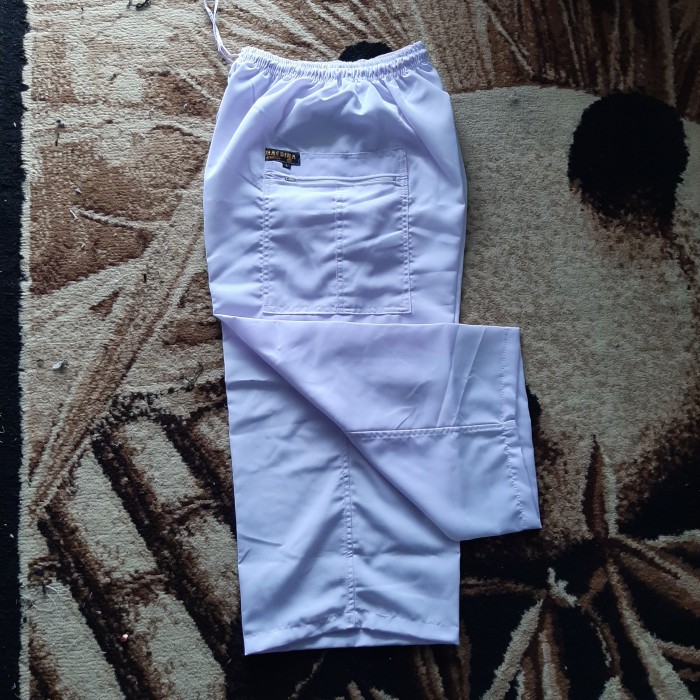 Foto Produk Celana sontog pangsi komprang sirwal dewasa ukuran XXL dan XXXL - Putih, Xxl dari maedina colection