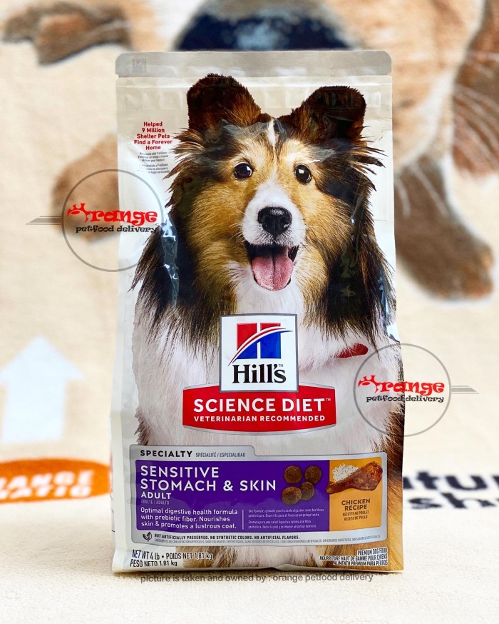 Jual science diet adult sensitive stomach & skin 1,81 kg medium breed