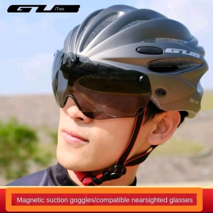 Jual Helm Sepeda GUB Magnetic Visor K80 Helm Sepeda MTB