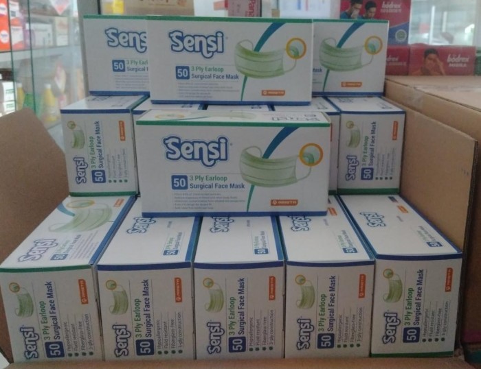 Foto Produk masker sensi earloop 3 ply 50 dari ABS Multivitamin Store