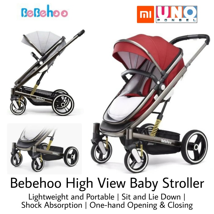 one hand open stroller