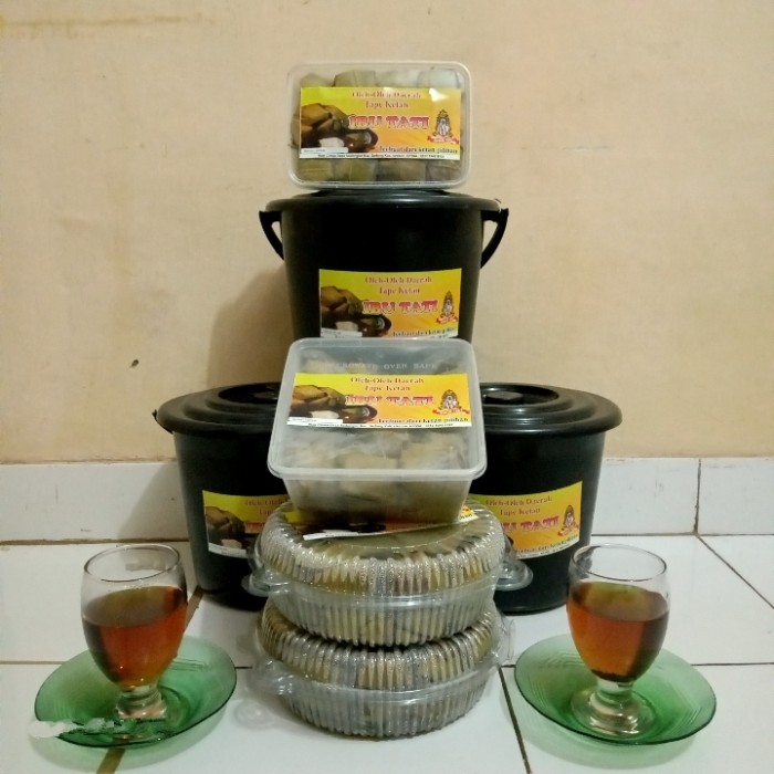 Jual Tape Ketan Khas Cirebon/Kuningan Ibu Hj.Tati Kemasan Ember 80 Pcs