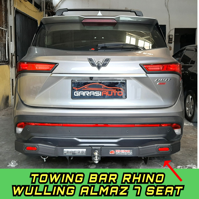 Foto Produk Tanduk Belakang Wulling Almaz 7seat Bumper Guard Towing Bar Rhino Besi dari GarasiAuto