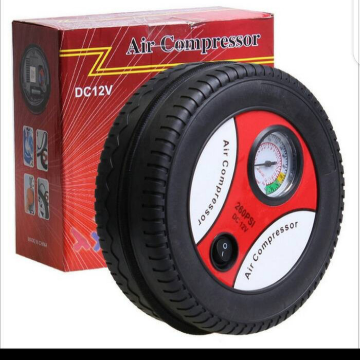 jual pompa ban mobil motor kompresor mini listrik dc 220v 12v jakarta barat merantau jaya tokopedia