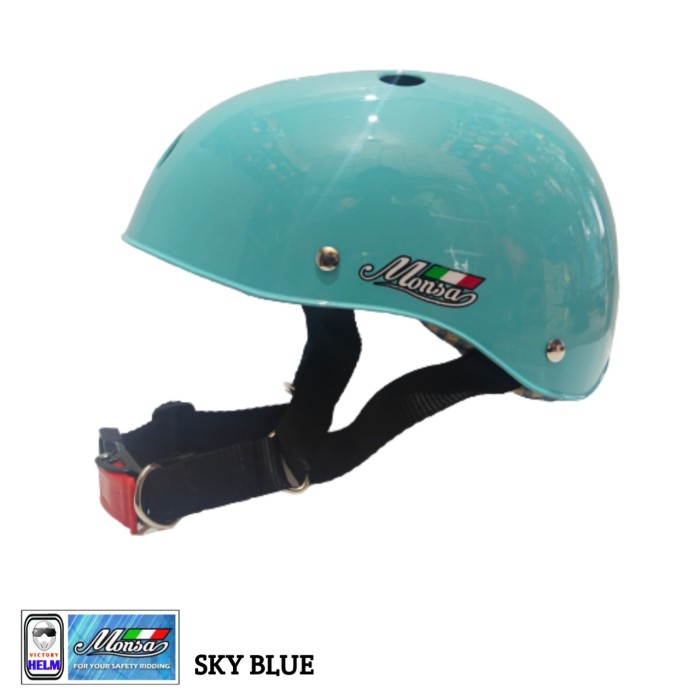 Foto Produk HELM SEPEDA MONSA SKY BLUE dari VICTORY HELM