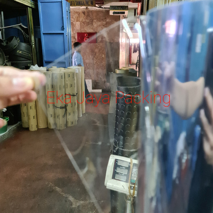 Jual Plastik PVC Mika Kaku Bening ( Tebal 0.30mm x Lebar