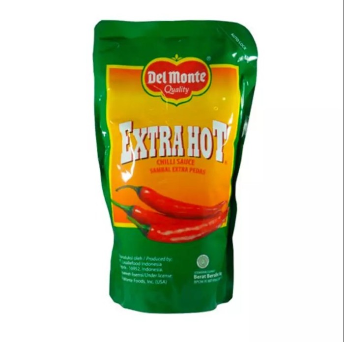 Jual Delmonte Chili Sauce Extra Hot Pouch 1kg Jakarta Pusat raja daging Tokopedia