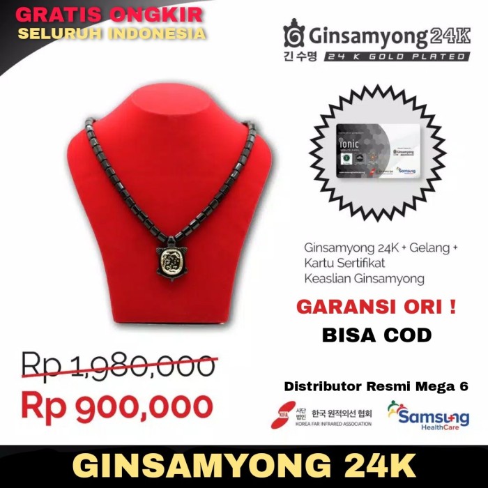 Foto Produk BIG PROMO !! Ginsamyong 24K dijamin RESMI dan ORIGINAL 100 % - Kabah Hijau dari Distributor Resmi Mega 6