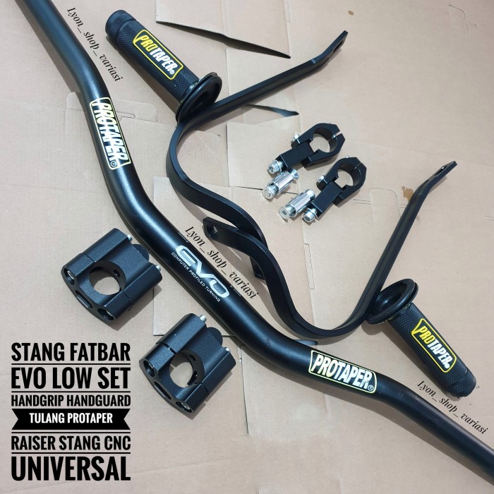 Foto Produk Stang Fatbar Protaper Evo Low Set Handguard Tulang Raiser Grip dari Lyon variasi