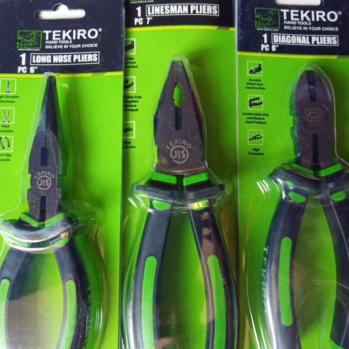 Jual Tang Tekiro Set Kombinasi 7" Lancip 6" Potong 6" Paket Tang Tekiro