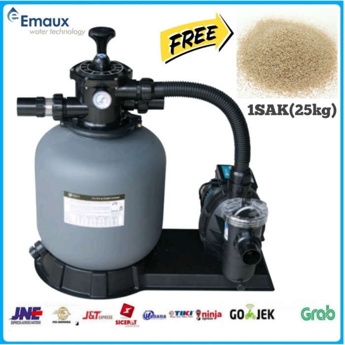 Jual Pompa Kolam Renang Plus Sand Filter Emaux FSF3506W SS033 + V350