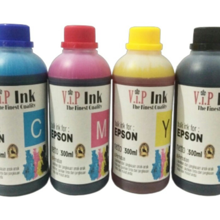 Foto Produk Paket Tinta Epson Refil 4 Botol Vip lnk Grade A Korea Quality dari Mitraink