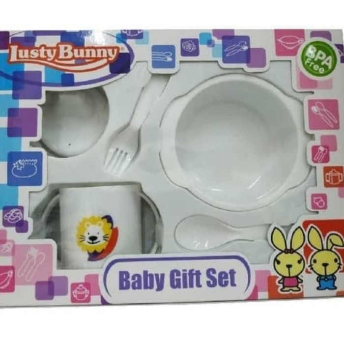 lusty bunny baby gift set