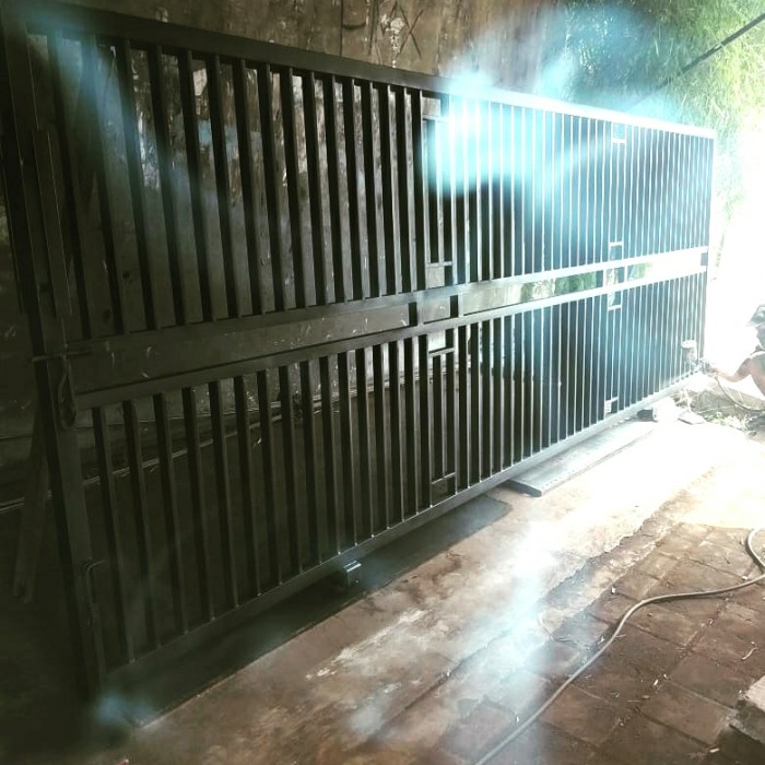 Jual Pagar Minimaliis - Hitam - Kab. Bogor - Minimalis Works | Tokopedia