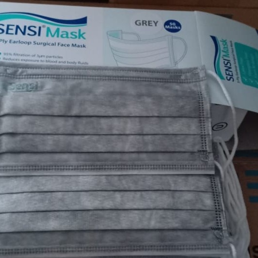 Foto Produk Masker Sensi isi 50 Warna Abu-Abu dari Zhuko11shop