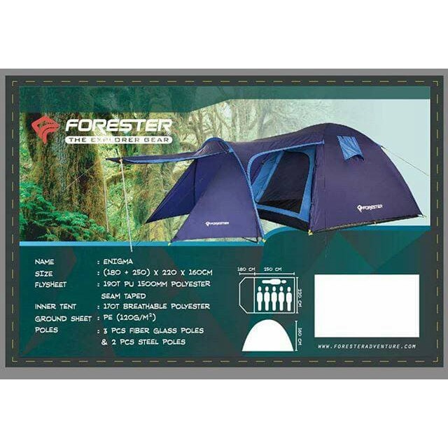 Foto Produk Tenda Camping Forester Enigma 6P dari SULFATARA OUTDOORSHOP