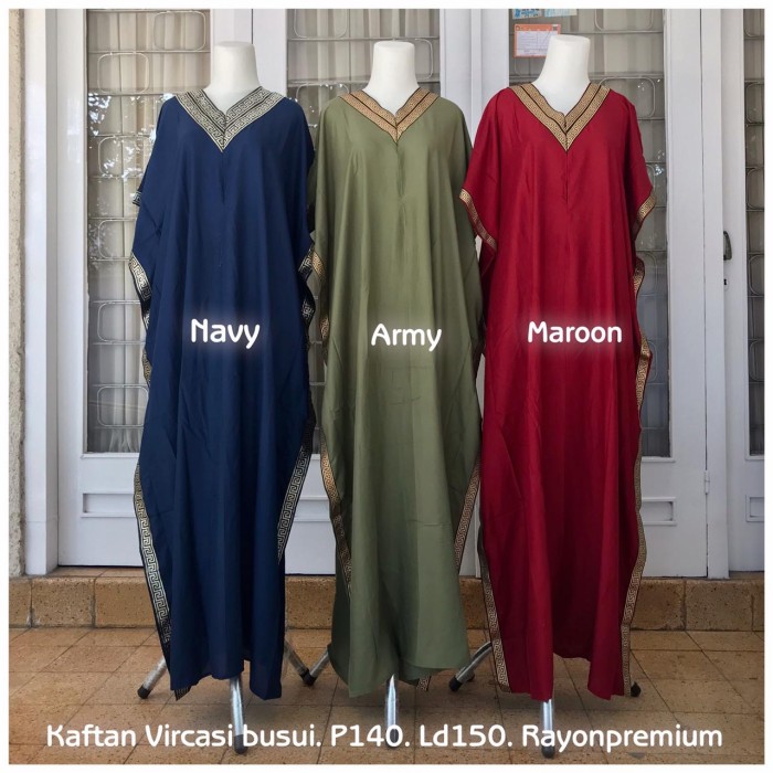 Foto Produk daster arab / kaftan arab/ kaftan Goldie versaci busui by kafiabelle - Army dari Callista-Shop