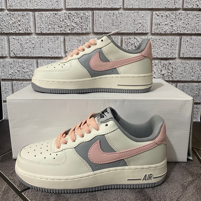 air force 1 gray and pink
