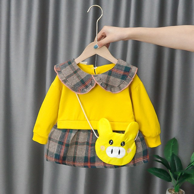 Foto Produk Dress Bayi/Dress Anak/Dress Lucu - DL-008 - Kuning, M dari Optima Style