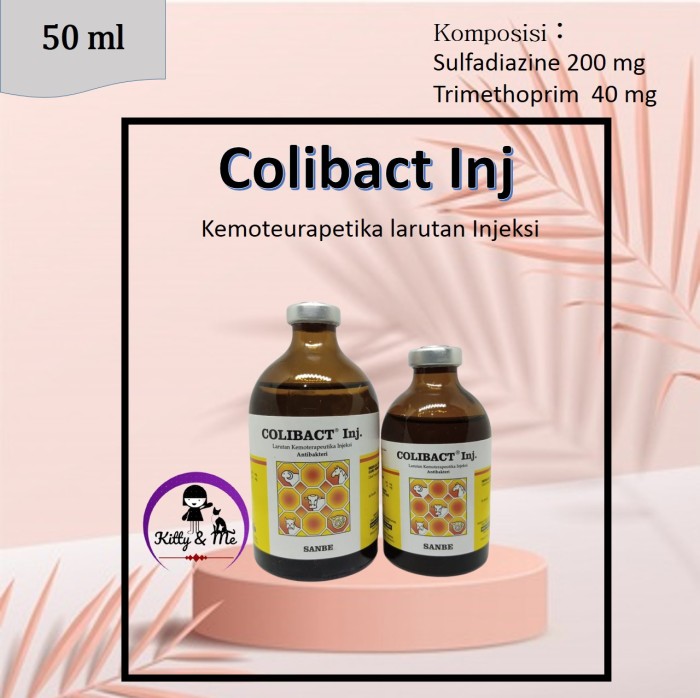 Foto Produk COLIBACT INJ. 50 ml ANTIBIOTIK SALURAN PENCERNAAN DAN PERNAFASAN dari KITTY & ME